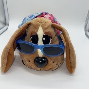 Pound Puppies 2004 Hawaiian Glasses Plush Dog Puppy Vintage